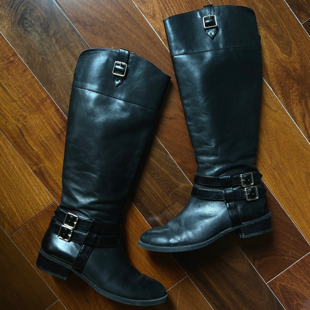 INC fahnee leather riding boots